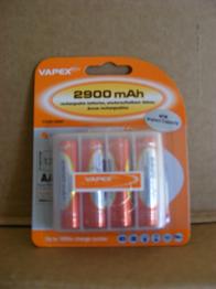 AA 2900mAh NiMH Batteries - Pack of 4
